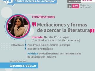 Nuevo conversatorio en el marco del ciclo “Entre Lecturas de La Pampa” 